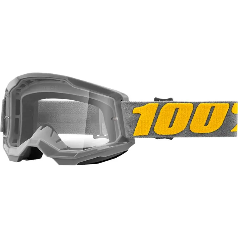 100% Gogle Strata 2 Izipizi szare szyba przeźroczysta Ostatnie sztuki