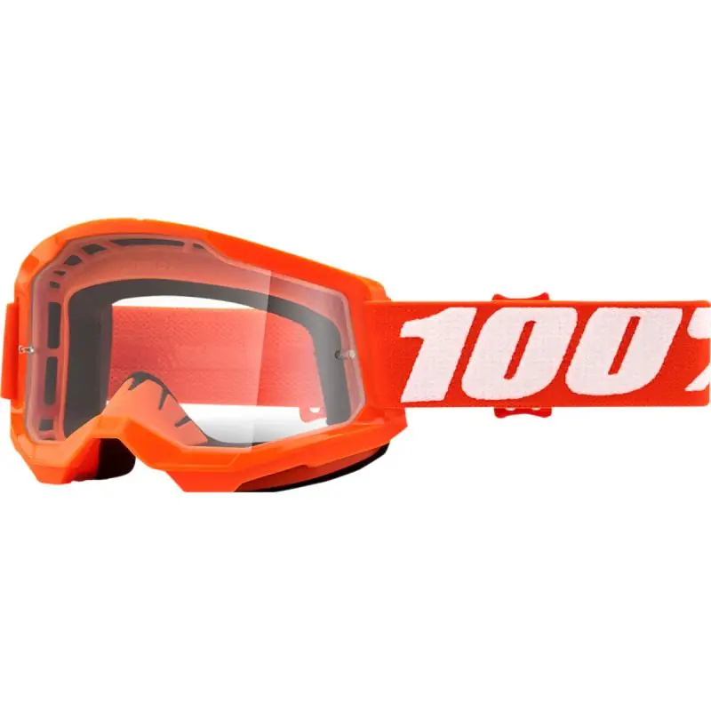 Bezpieczna płatność 100% Gogle Strata 2 pomarańczowe szyba przeźroczysta