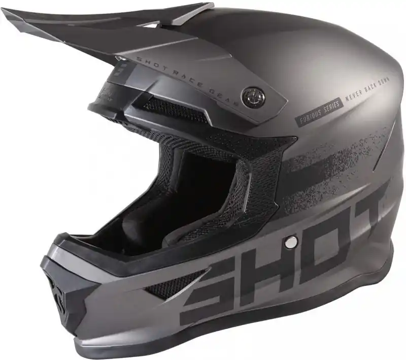Ograniczona ilość Kask Shot Furious Storm Furios Raw2.0 Gunmetal M