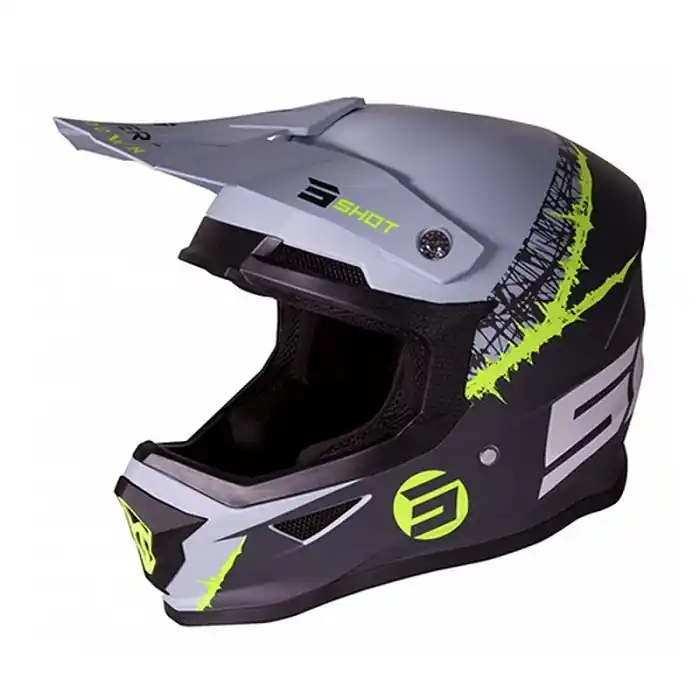 Szybka dostawa Kask Shot Furious Storm Neon Yellow Matt roz. S