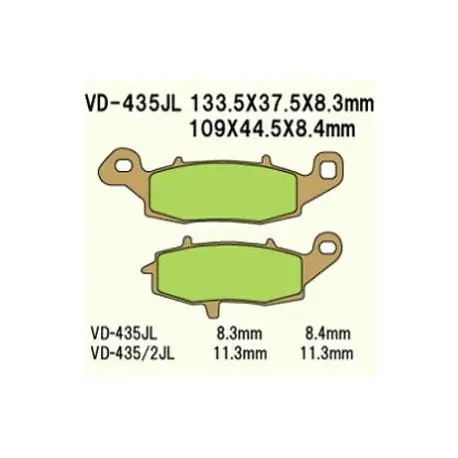 Szybka wysyłka Klocki Hamulcowe Vesrah Vd-435Jl