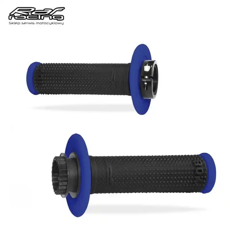 Progrip manetki PG708 z blokadą SCS LOCK ON kolor czarno niebieski CROSS ENDURO OFF ROAD Bezpieczne zakupy