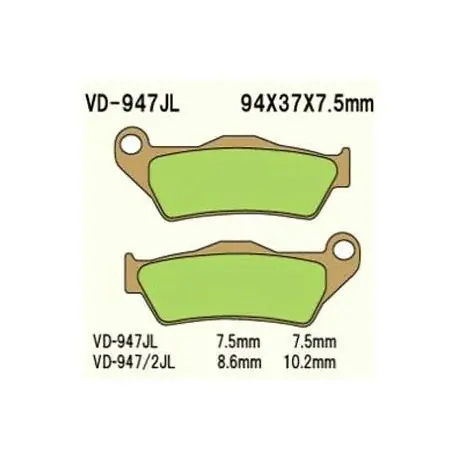 Oferta czasowa Klocki Hamulcowe Vesrah Vd-947Jl (Fa181)