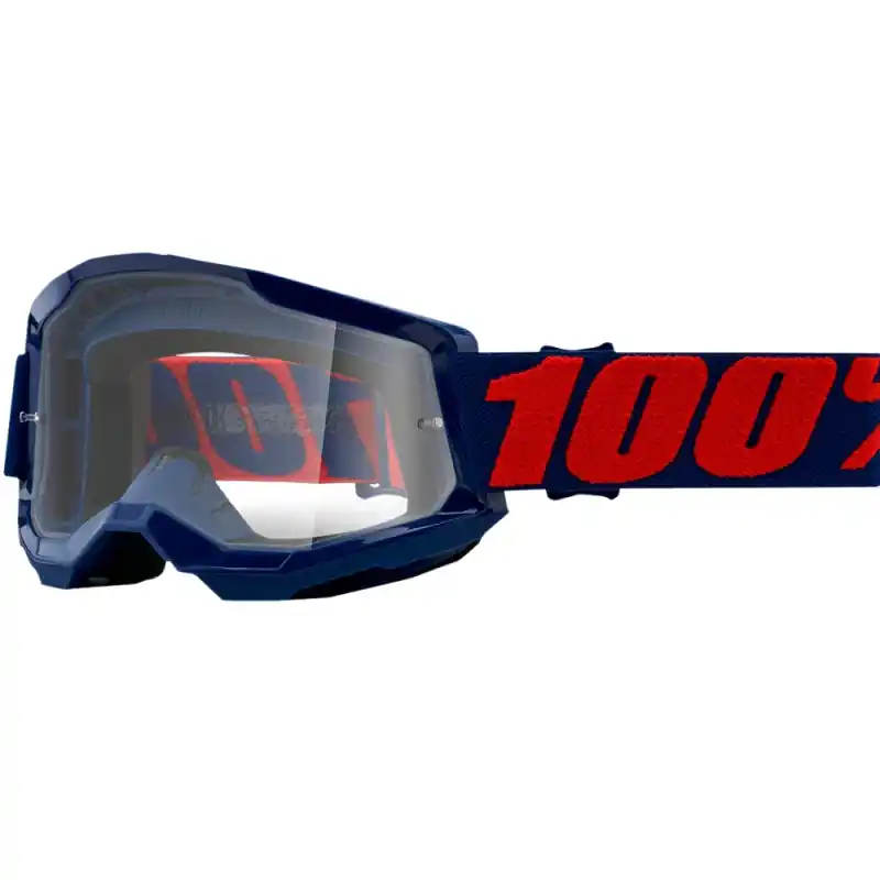 Niska cena 100% Gogle Strata 2 Masego granatowy szyba przeźroczysta