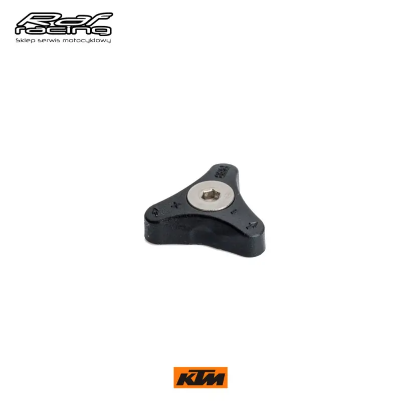 KTM Pokrętło regulacji amortyzatorów przód + śruba WP czarne SX XC XC-W XCF-W EXC 85/105/200/250/350/450/500 48600812ST Ekspresowa dostawa