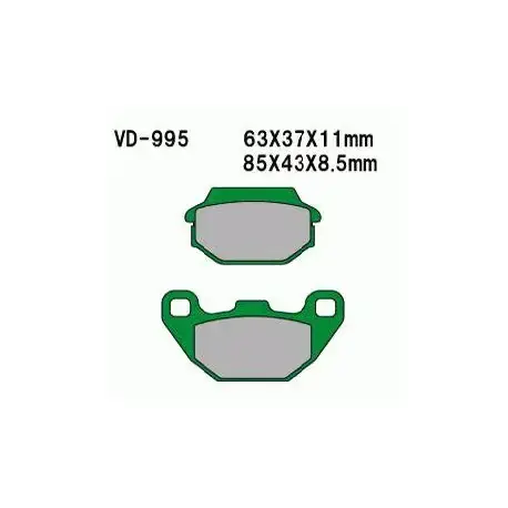Okazja Klocki Ham. Kymco P S8/ / Ag Carry / T S9/Mx‘er150 Rv150 Vd995 / Ag 2T Kht000995