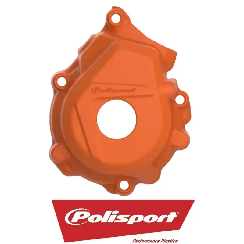 Tani Polisport Osłona pokrywy zapłonu KTM SX-F 250/350 Husqvarna FC 250/350 16-22 kolor pomarańczowy