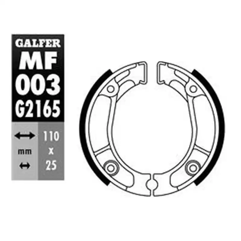 Ograniczona ilość GALFER SZCZĘKI HAMULCOWE TYŁ SH304 HONDA CB 50 ‘75- ‘95, MBX 50/80 ‘81-, NSR 50 ‘88- ‘93, XL 125 ‘85- ‘97, XL 200 ‘83-, XR