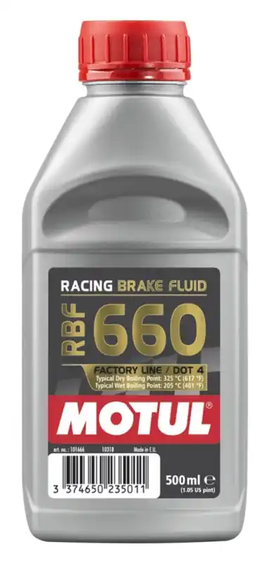 Ostatnie sztuki MOTUL PŁYN HAMULCOWY RACING RBF 660 FACTORY LINE 0,5L (SYNTETYCZNY)