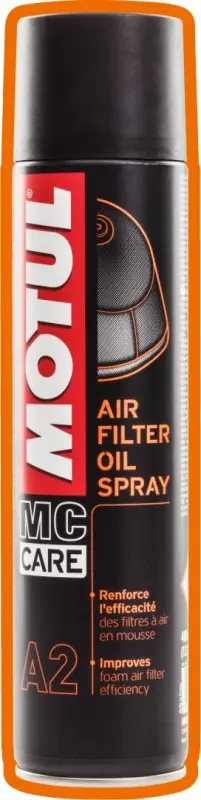 Dostępne od ręki MOTUL A2 AIR FILTER OIL 0,4L SPRAY (DO FILTRÓW POWIETRZA)
