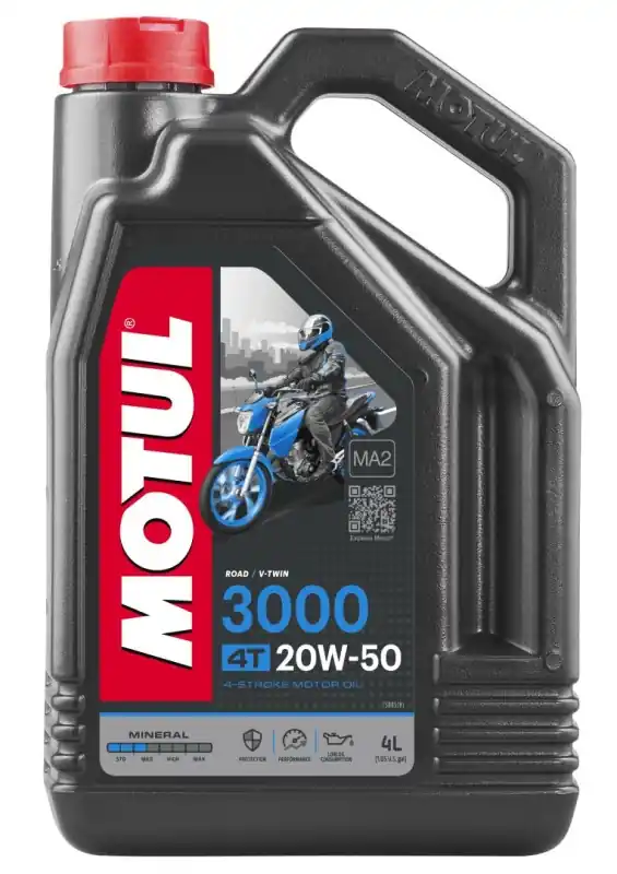 MOTUL OLEJ SILNIK 3000 4T 20W50 4L (MINERALNY) Darmowy zwrot