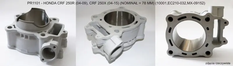 PROMX 2024/05 CYLINDER HONDA CRF 250 R ‘04-‘09 , CRF 250 X ‘04-‘17 (STD 78MM) NICASIL Tani