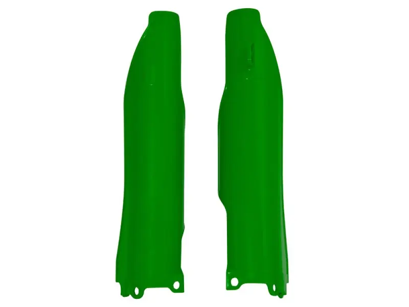 Łatwy zwrot RACETECH (RTECH) OSŁONY TELESKOPÓW KAWASAKI KXF 250/450 06-08, KX 125/250 07-08, KLXR 450 07-12 KOLOR ZIELONY FLUO