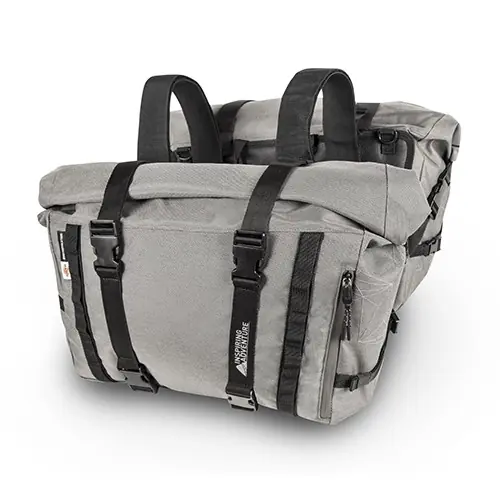 Oferta limitowana KAPPA TORBY (SAKWY) BOCZNE 25L KOLOR SZARY (INSPIRING ADVENTURE)