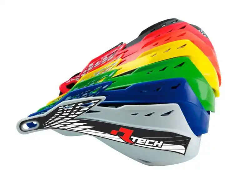 Oferta limitowana RACETECH (RTECH) PLASTIKI ZAMIENNE DO OSŁON RĄK (HANDBARÓW) GLADIATOR EASY / ALU KOLOR CZERWONY
