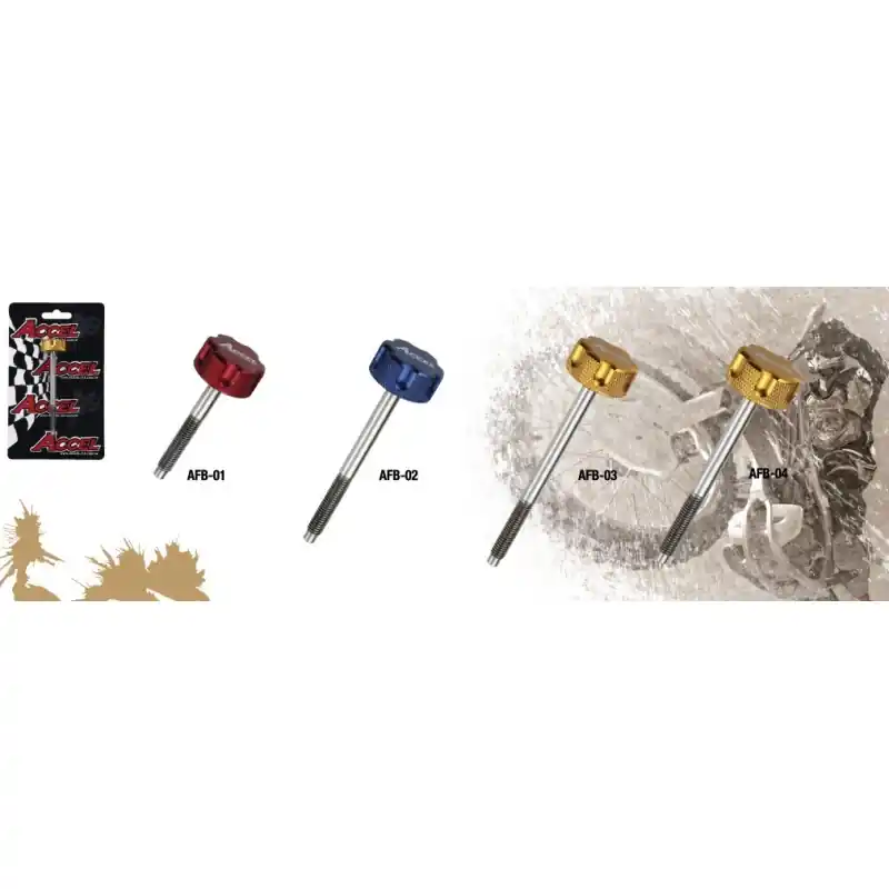 Oferta limitowana ACCEL ŚRUBA FILTRA POWIETRZA YAMAHA YZ/YZF/WRF ‘96- ‘13, SUZUKI RM/RMZ 450 KOLOR ZŁOTY - PROMOCJA