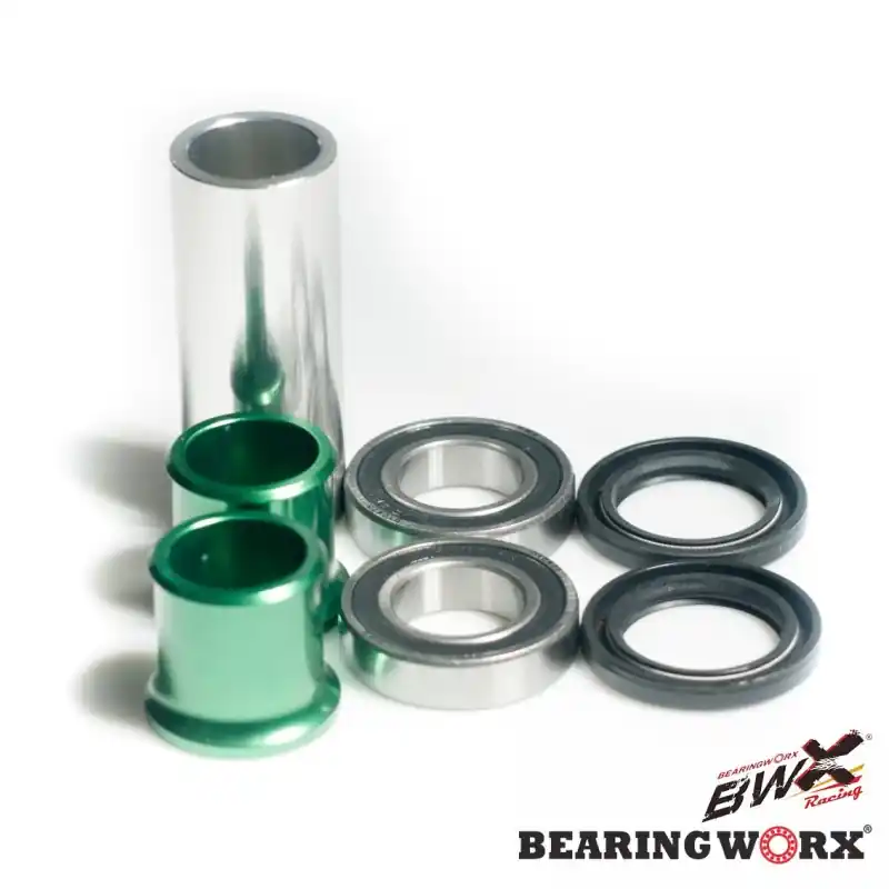 BEARING WORX ŁOŻYSKA KOŁA PRZEDNIEGO Z USZCZELNIACZAMI I TULEJKAMI KAWASAKI KX 250 06-07, KXF 250 04-17, KXF 450 06-17 (25-1079) Premium