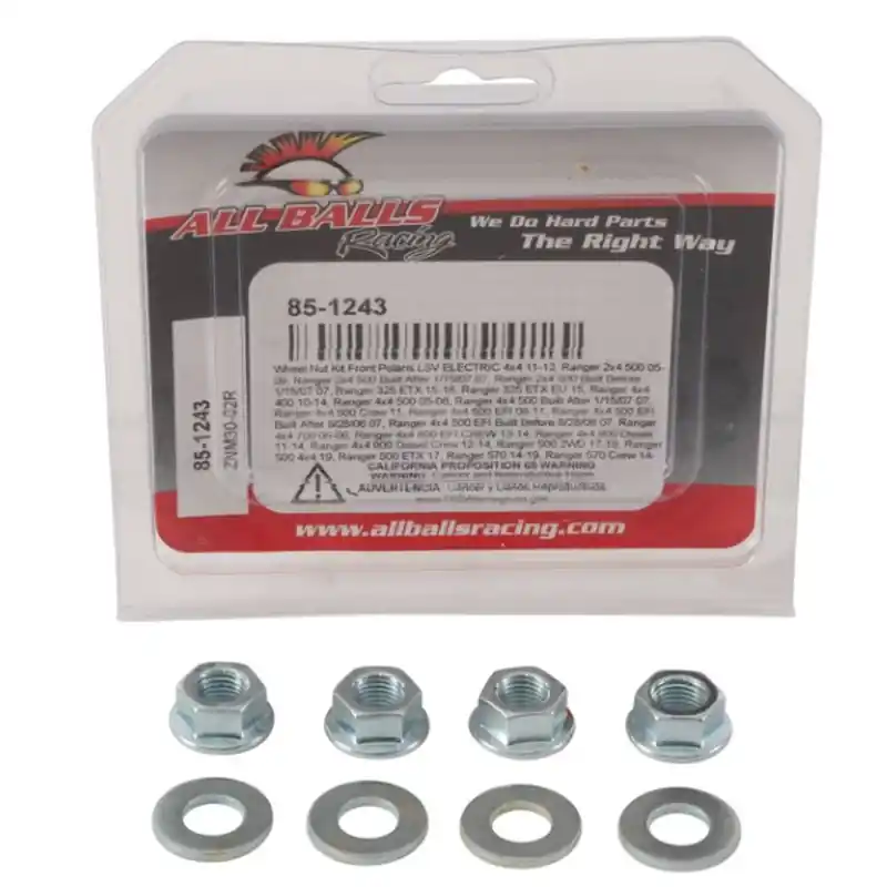 Oferta czasowa ALL BALLS ZZZZ NAKRĘTKI I PODKŁADKI KOŁA PRZEDNIEGO / TYLNEGO M10 X 1,25 POLARIS RANGER 325/500/570/700/900 - PATRZ OPIS DODATKO