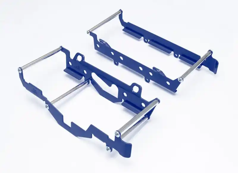 CROSSPRO PROMOCJA OSŁONY CHŁODNICY ALUMINIOWE MODEL LIGHT (DO MOTOCYKLA Z WENTYLATOREM) KTM EXC 125/250 ‘17-‘18, SX 125 ‘19, HUSQVARNA TE/FE ‘17-‘18 KOLOR NIEBIESKI Taniej
