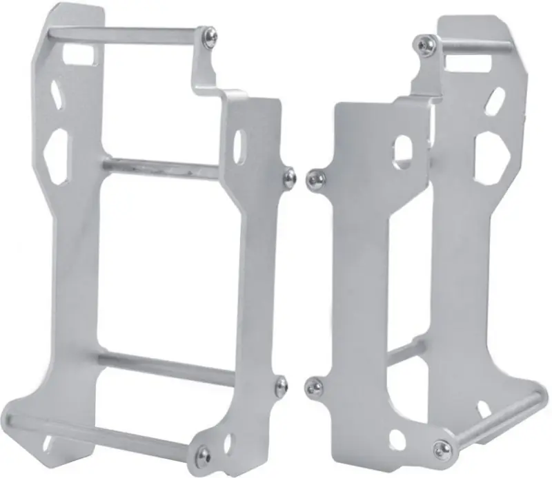 CROSSPRO OSŁONA CHŁODNICY ALUMINIOWA MODEL LIGHT KAWASAKI KXF 250 ‘17-‘20 KOLOR SREBRNY ANODOWANY Ekspresowa dostawa