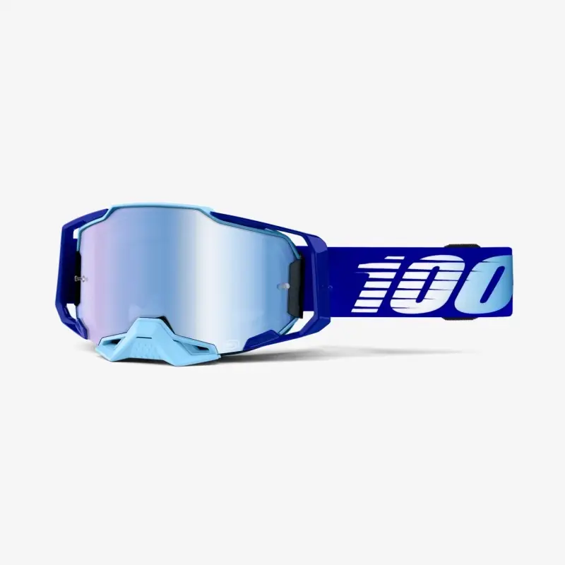 Wyprzedaż PROMOCJA 100 PROCENT GOGLE ARMEGA ROYAL - MIRROR BLUE LENS - KOLOR NIEBIESKI SZYBKA NIEBIESKIE LUSTRO STARY KOD 50710-360-02