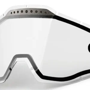 100 PROCENT WYPRZEDAŻ SZYBA/SZYBKA ENDURO PODWÓJNA WENTYLOWANA DO GOGLI RACECRAFT 1 / ACCURI 1 / STRATA 1 CLEAR KOLOR PRZEŹROCZYSTY Z ANTI FOG STARY KOD 51006-010-02 STARSZY Ograniczona ilość