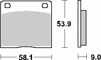 Szybka dostawa SBS PROMOCJA KLOCKI HAMULCOWE KH36 STREET STANDART CERAMIC KOLOR CZARNY PASUJE DO KAWASAKI Z650/1000, SUZUKI GS550/650/850/1000 TYŁ