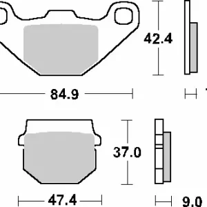 SBS PROMOCJA KLOCKI HAMULCOWE KH83 OFF-ROAD SINTER KOLOR ZŁOTY Kup online