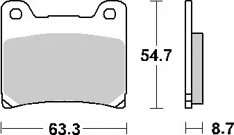 Hit sprzedaży SBS KLOCKI HAMULCOWE KH88 STREET STANDART CERAMIC KOLOR CZARNY
