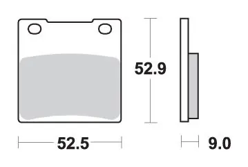 SBS WYPRZEDAŻ KLOCKI HAMULCOWE KH63 / KH161 RACING DUAL CARBON KOLOR CZARNY Cena promocyjna