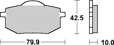 SBS PROMOCJA KLOCKI HAMULCOWE KH136 STREET STANDART CERAMIC KOLOR CZARNY Szybka wysyłka