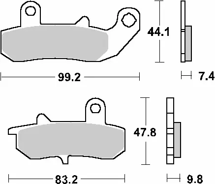 Dodaj do koszyka SBS PROMOCJA KLOCKI HAMULCOWE KH157 STREET STANDART CERAMIC KOLOR CZARNY PASUJE DO SUZUKI DR 650/750/800