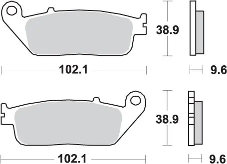 Wysoka jakość SBS KLOCKI HAMULCOWE KH196 STREET STANDART CERAMIC PASUJE DO HONDA CB 500, CTX 700, NC 750, VT 750, XL 600V, PRZÓD