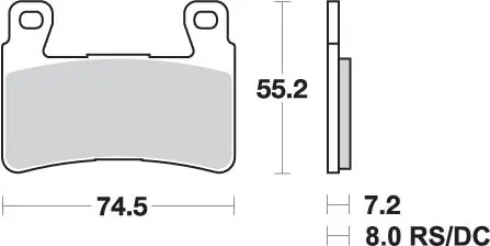 Nie przegap SBS PROMOCJA KLOCKI HAMULCOWE KH265 RACING DUAL CARBON HONDA CBR 600RR ‘03-‘04 KOLOR CZARNY