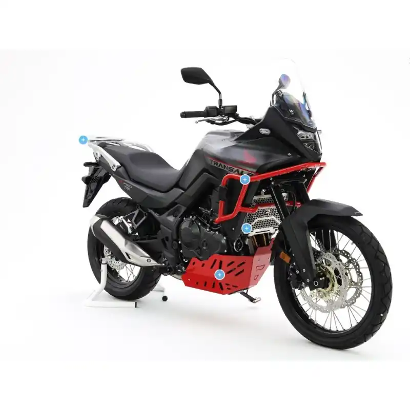 CROSSPRO GMOLE ALUMINIOWE OSŁONY SILNIKA I CHŁODNIC HONDA XL 750 TRANSALP ‘23-.25 KOLOR CZARNY (PASUJĄ DO ORYGINALNEJ PŁYTY POD Zniżka