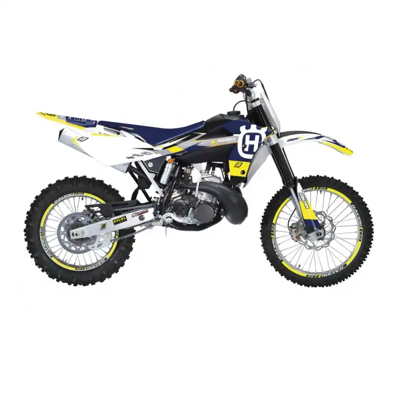 Ostatnia szansa BLACKBIRD KOMPLET NAKLEJEK (OKLEIN) HUSQVARNA CR 125 ‘06- ‘08, WR 250/300 ‘06- ‘13 DREAM 5 KOLOR ŻÓŁTY NIEBIESKI BIAŁY