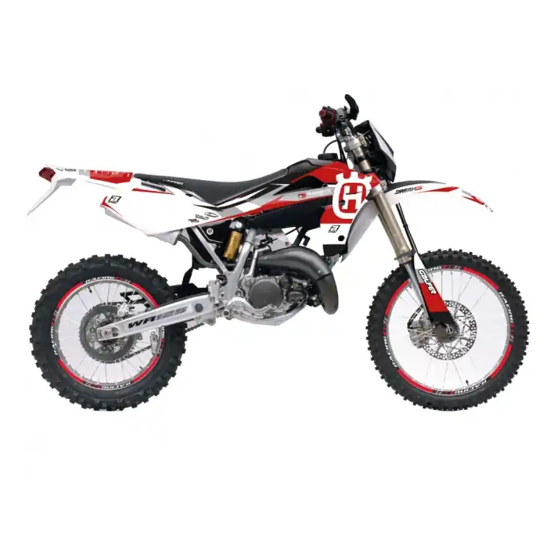 BLACKBIRD KOMPLET NAKLEJEK (OKLEIN) HUSQVARNA CR 125 ‘06- ‘08, WR 250/300 ‘06- ‘13 DREAM 5 KOLOR CZERWONY BIAŁY CZARNY Wyprzedaż