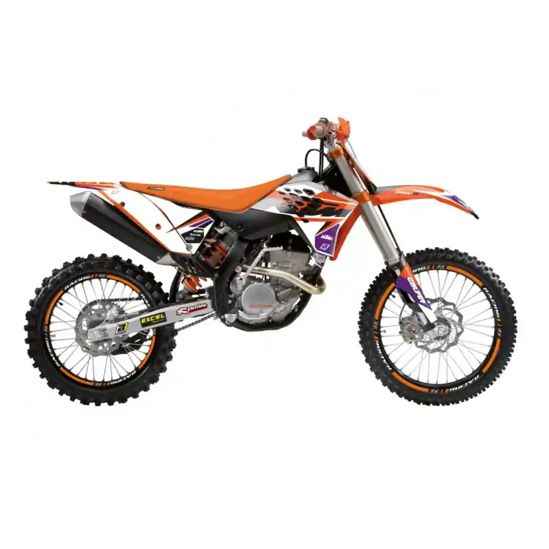Cena promocyjna BLACKBIRD KOMPLET NAKLEJEK (OKLEIN) KTM EXC/EXC-F ‘08- ‘11, SX/SX-F 125 ‘07- ‘10 DREAM 5 CHROME EFX KOLOR POMARAŃCZOWY CZARNY