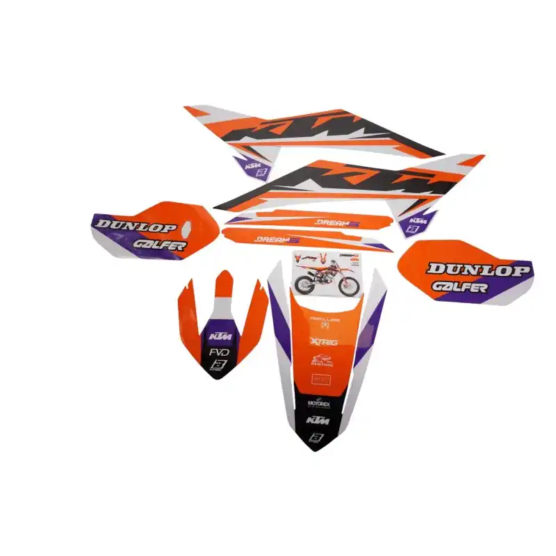 Sprawdź teraz BLACKBIRD KOMPLET NAKLEJEK (OKLEIN) KTM SX 85 ‘25 DREAM 5 KOLOR POMARAŃCZOWY BIAŁY CZARNY