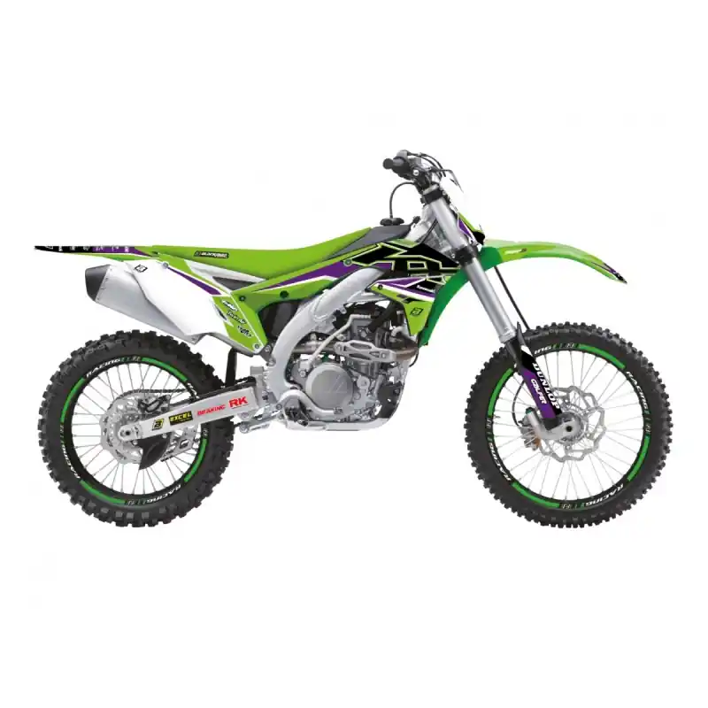 Cena promocyjna BLACKBIRD KOMPLET NAKLEJEK (OKLEIN) KAWASAKI KX 450F ‘16- ‘18 DREAM 5 KOLOR ZIELONY CZARNY