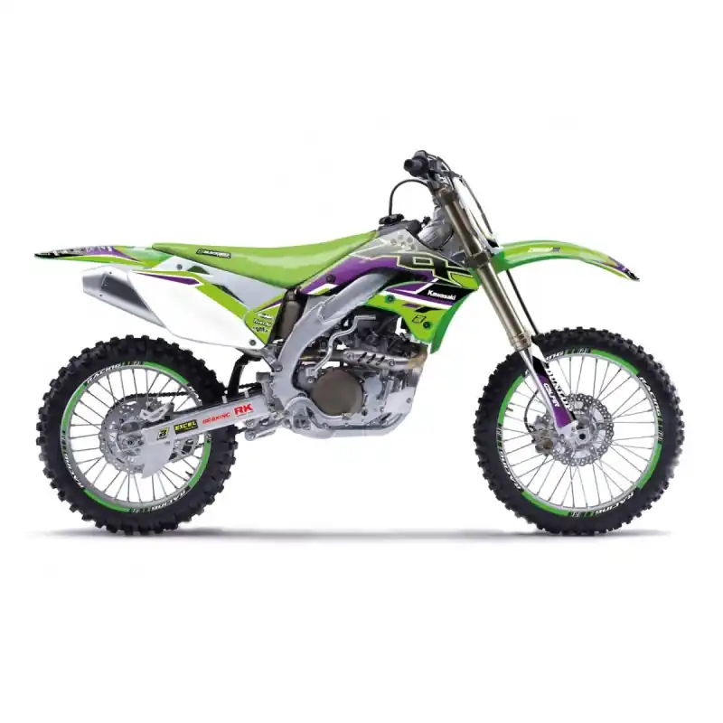 BLACKBIRD KOMPLET NAKLEJEK (OKLEIN) KAWASAKI KX 450F ‘06- ‘08 DREAM 5 KOLOR ZIELONY CZARNY Bezpieczna płatność