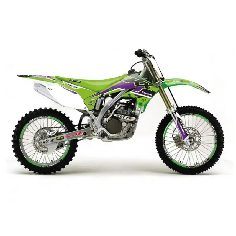 Okazja BLACKBIRD KOMPLET NAKLEJEK (OKLEIN) KAWASAKI KX 250F ‘04- ‘05 DREAM 5 KOLOR ZIELONY CZARNY