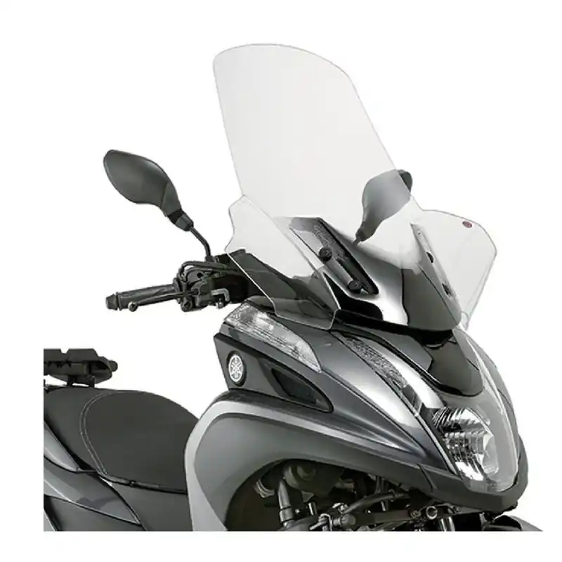 Dostępne od ręki KAPPA SZYBA YAMAHA TRICITY 125-155 (14-24), MBK TRYPTIK 125 (14-17) 74 X 63 PRZEZROCZYSTA - POTRZEBNE MOCOWANIE D2120KITK - skaz